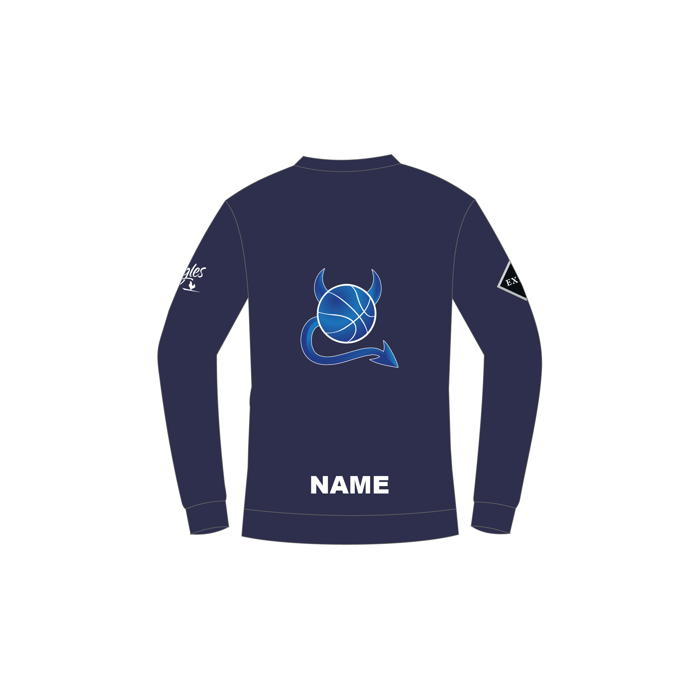 Demon Crew Neck - Navy image 1
