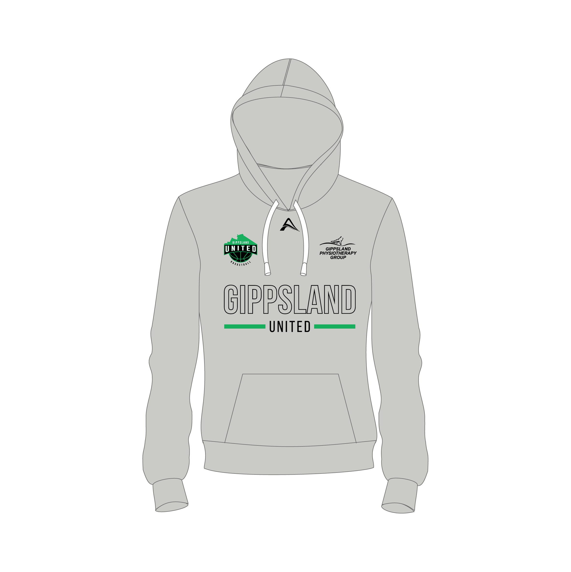 Grey Hoodie (Large Logo) image 0