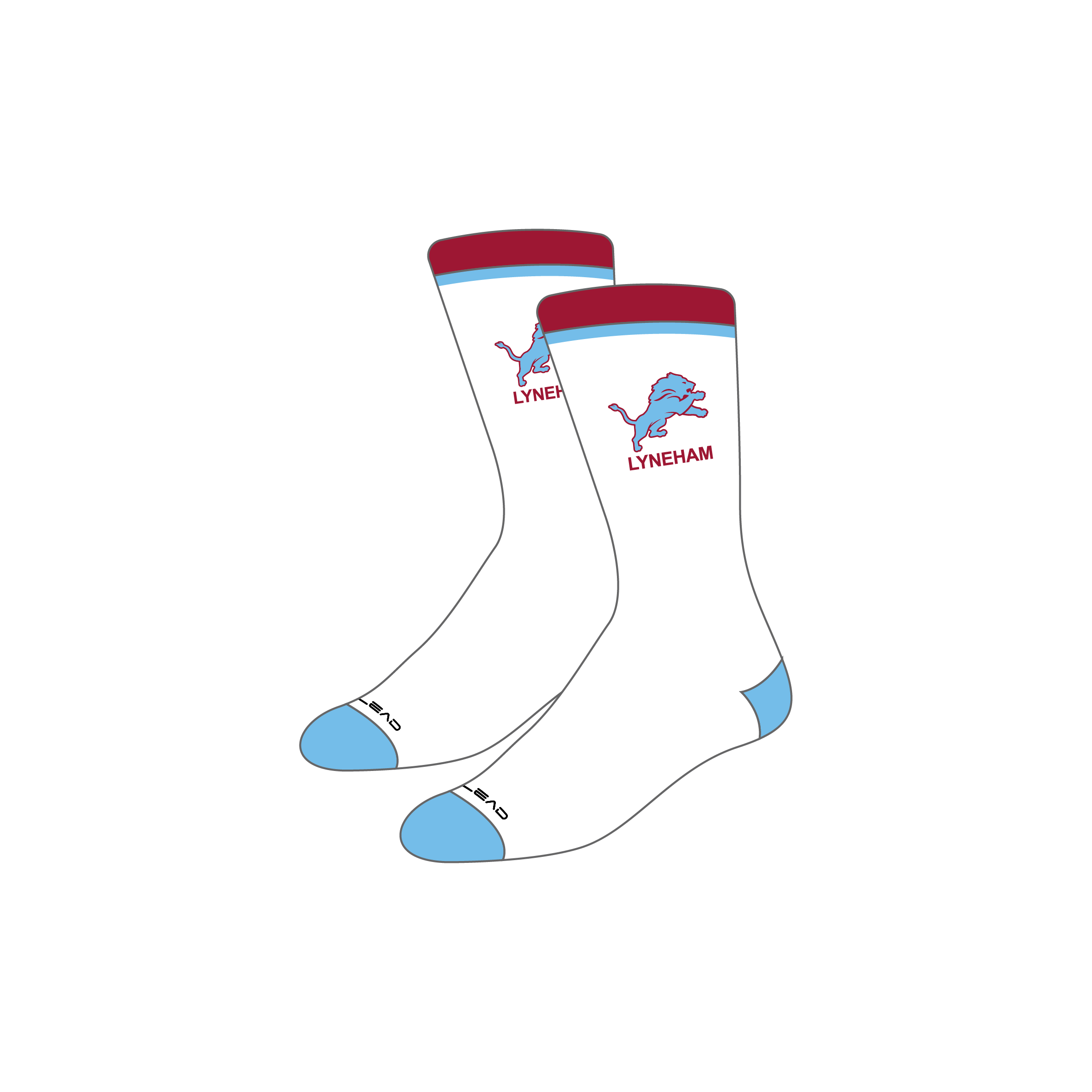 Volleyball Crew Socks image 0