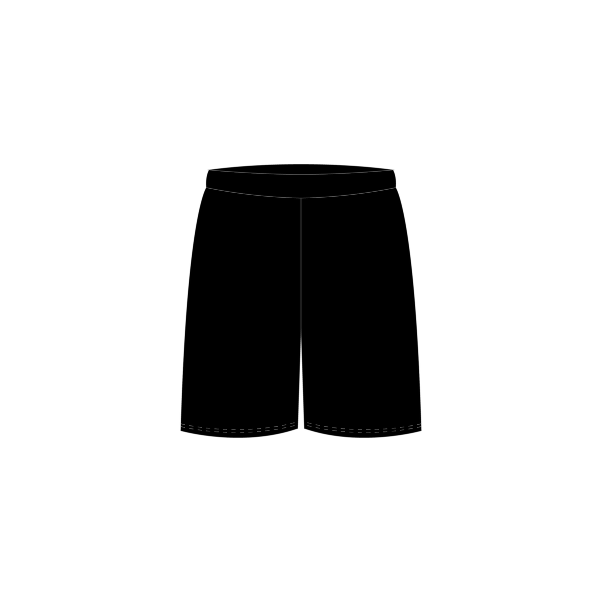 Black Basketball Shorts (Plain) image 0