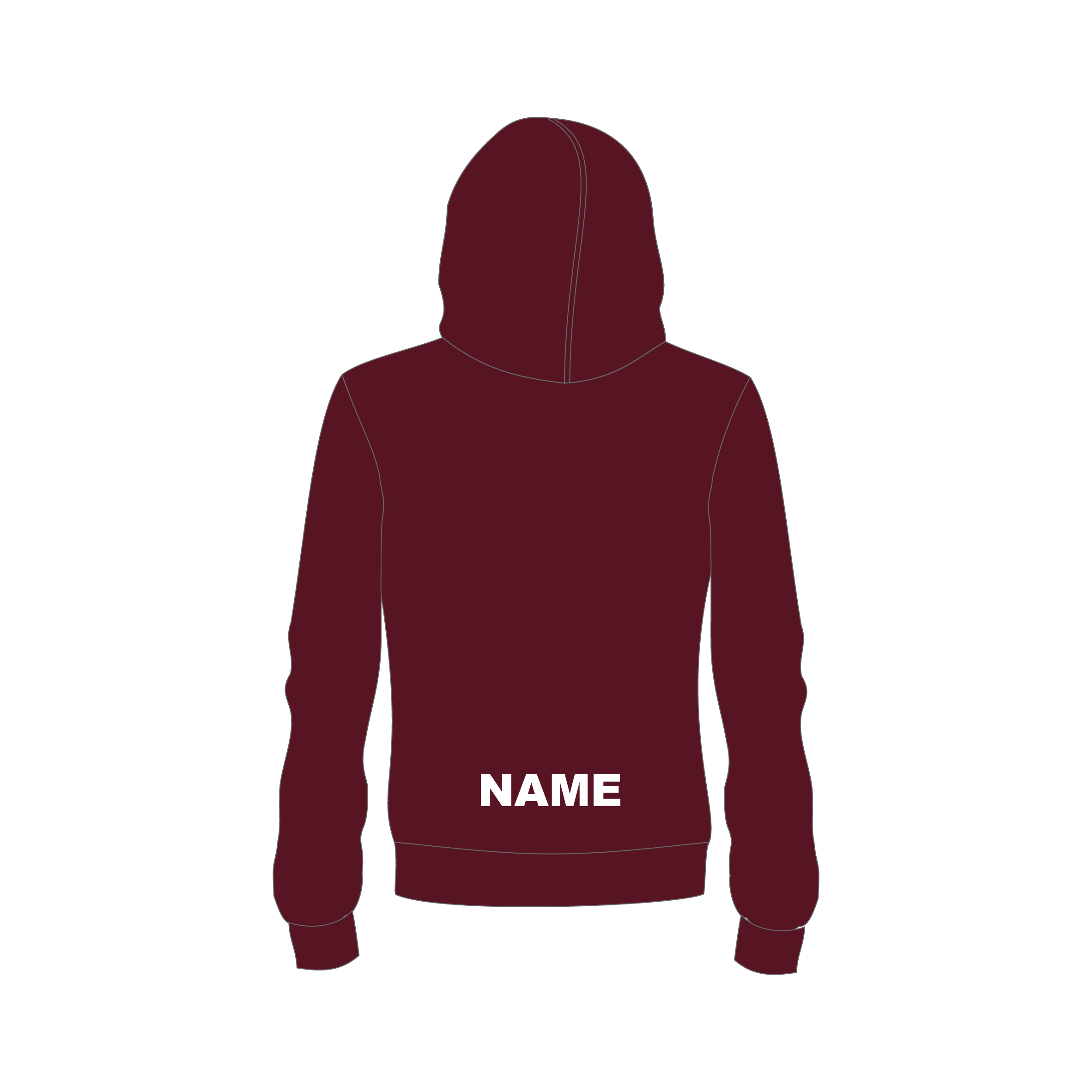 Hoodie (Maroon) image 1