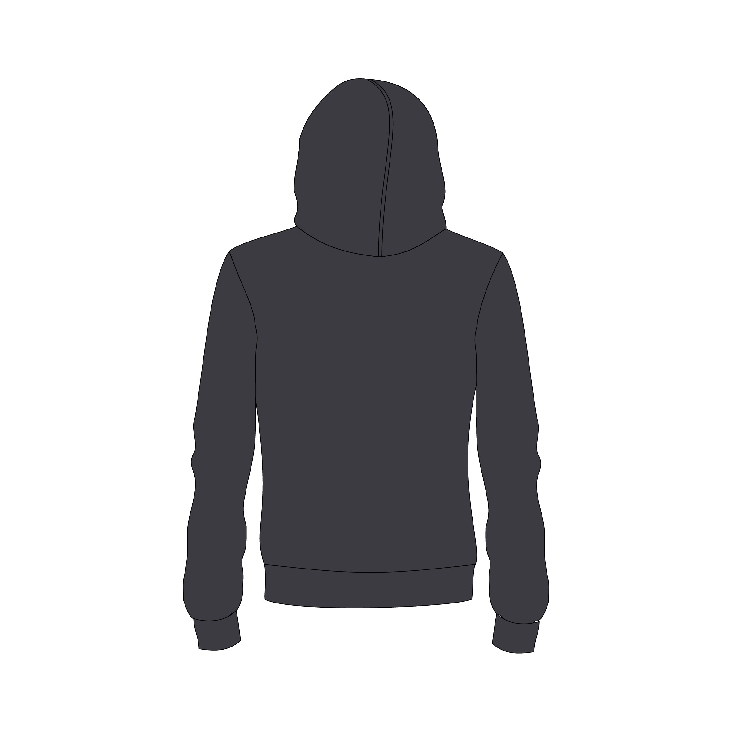 Hoodie - Front Text Only image 3