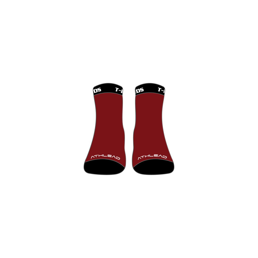 Ankle Socks Maroon/Black image 1