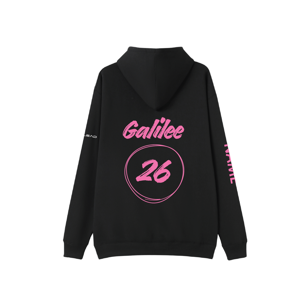 Year 10 2026 Hoodie Black (Pink Logo) - GALILEE SCHOOL YEAR 10