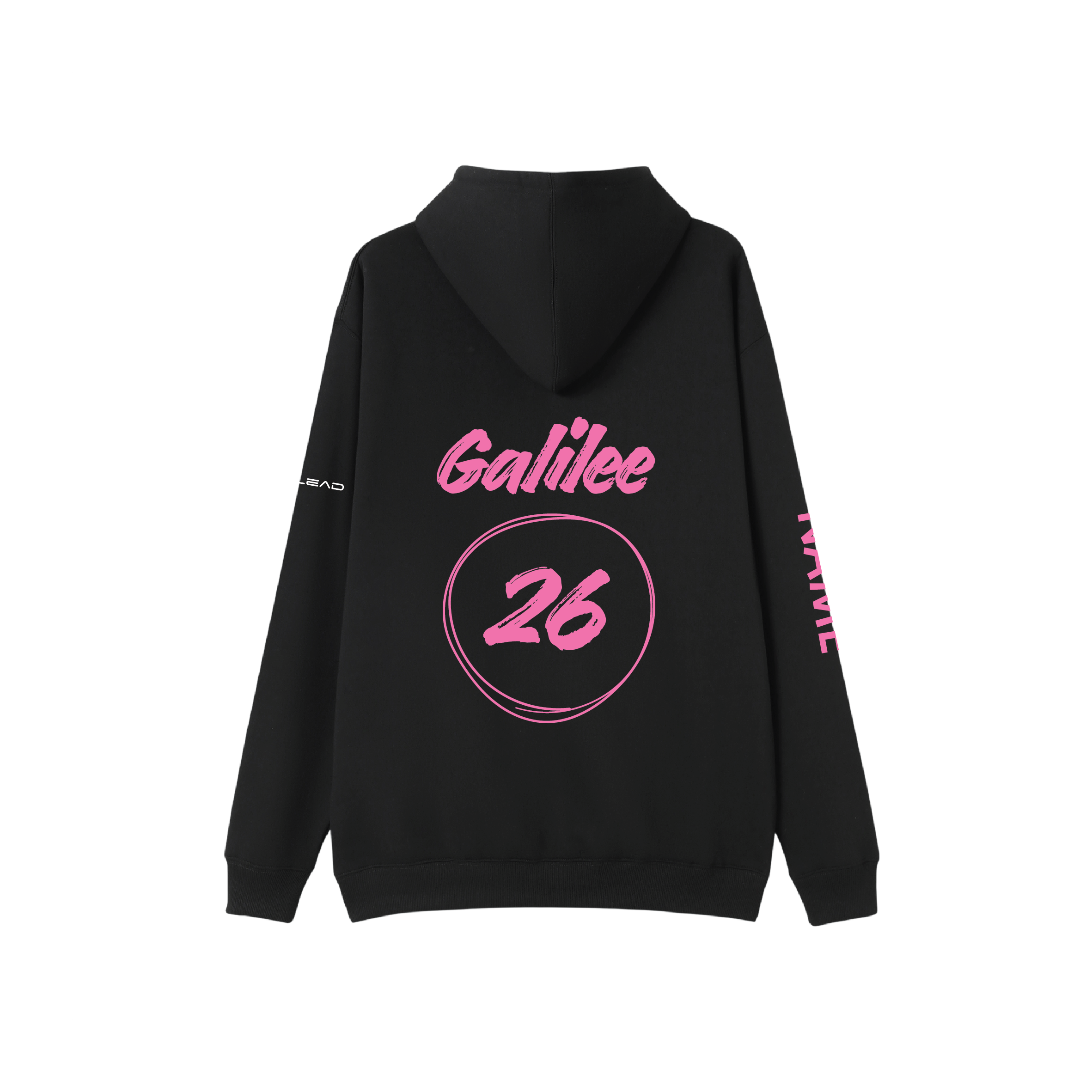 Year 10 2026 Hoodie Black (Pink Logo) - GALILEE SCHOOL YEAR 10