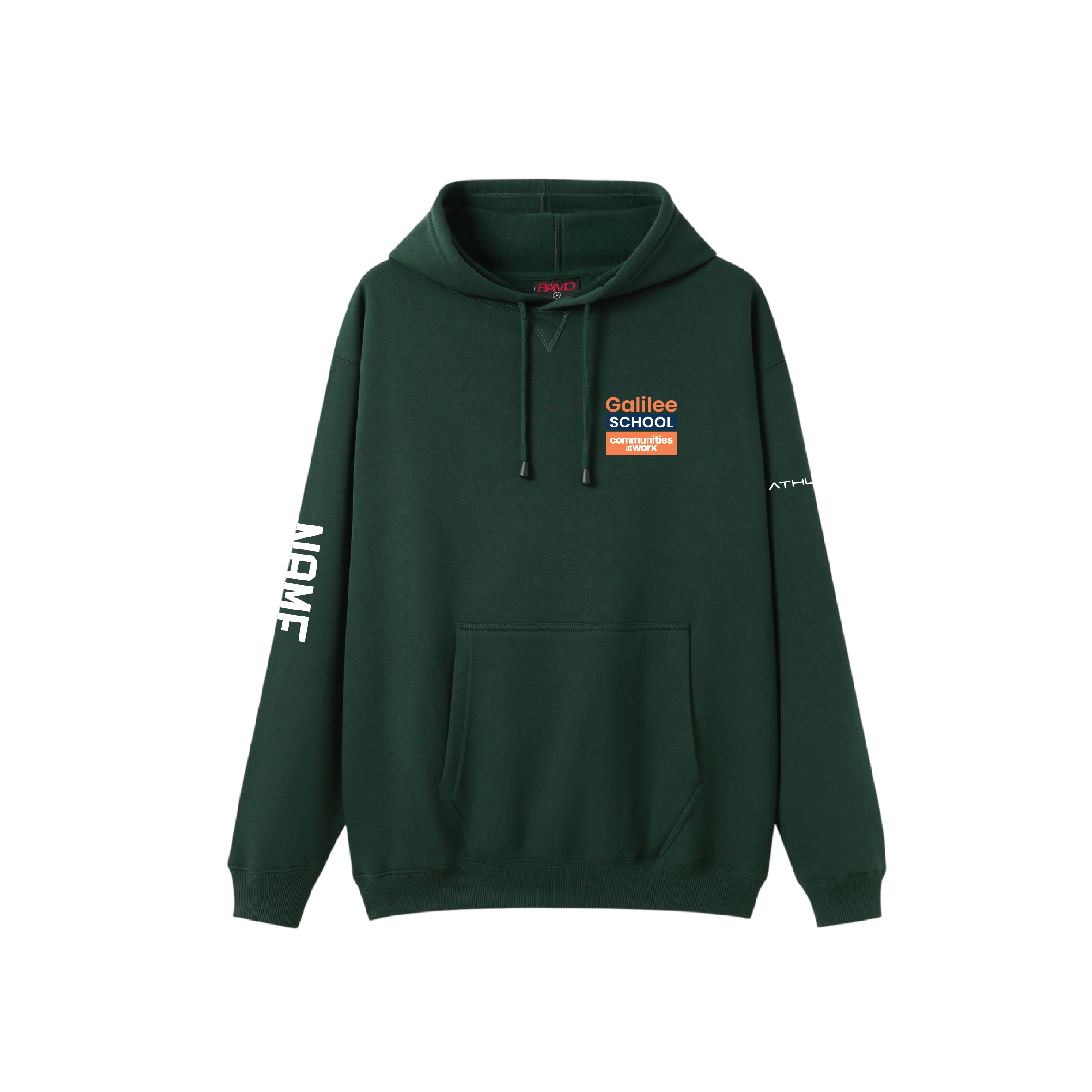 Year 12 2026 Hoodie Bottle Green - GALILEE SCHOOL YEAR 12