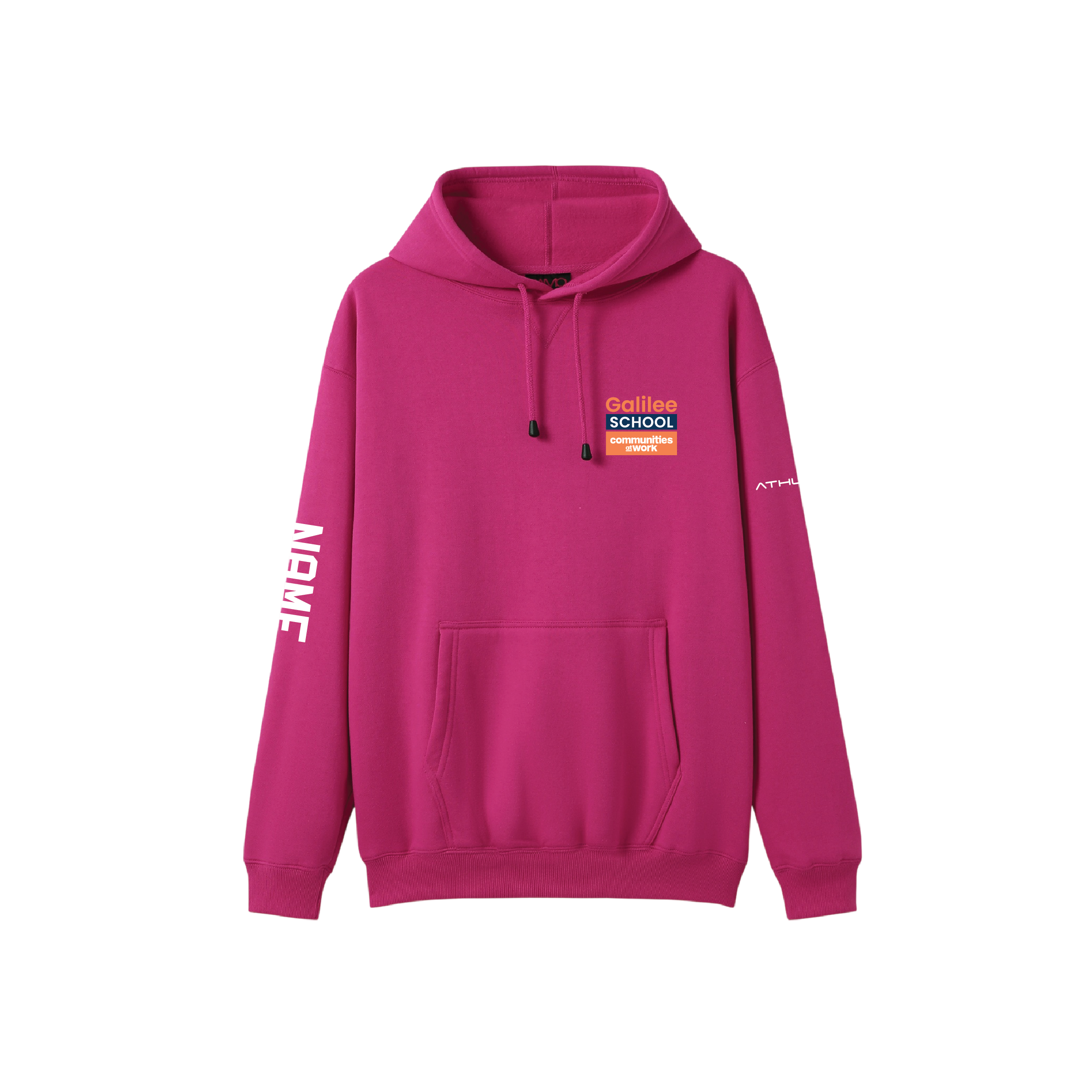 Year 12 2026 Hoodie Hot Pink- GALILEE SCHOOL YEAR 12