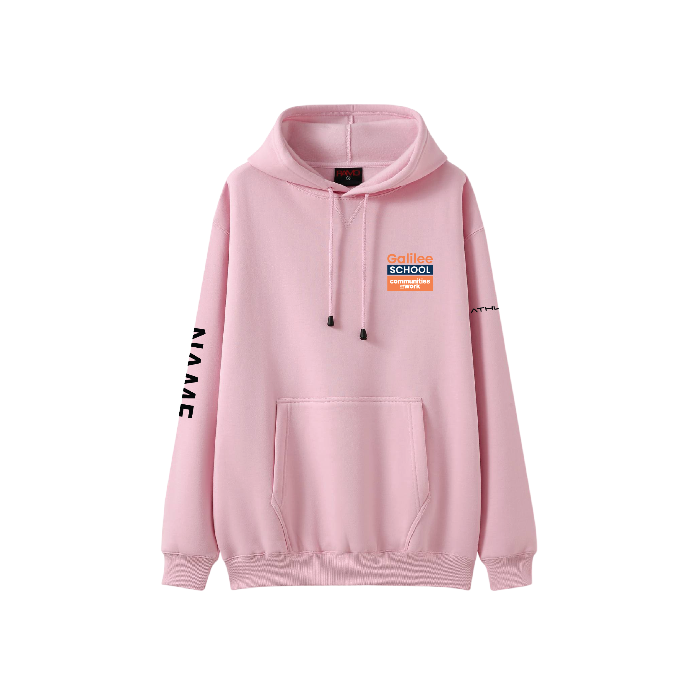 Year 10 2026 Hoodie Light Pink - GALILEE SCHOOL YEAR 10
