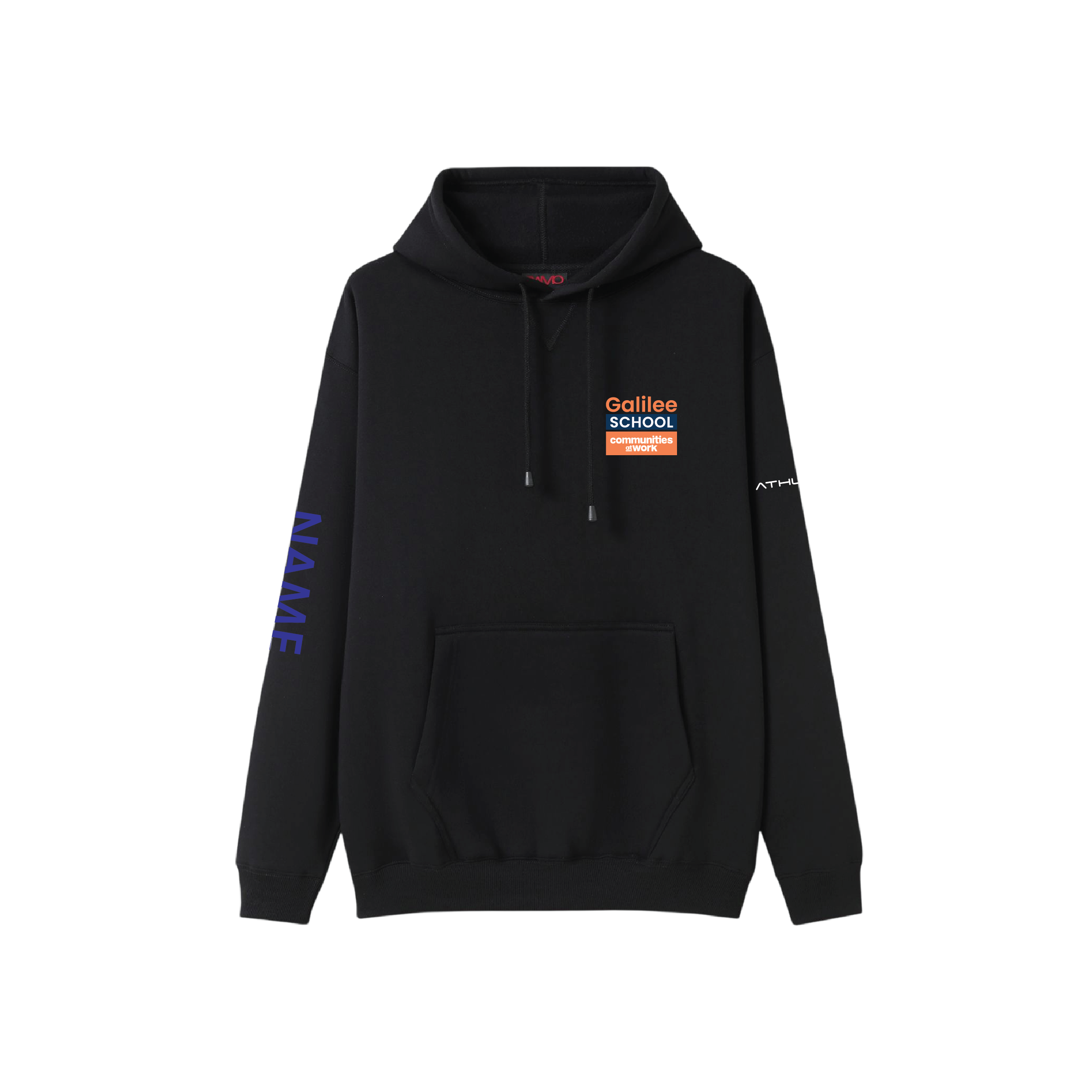 Year 10 2026 Hoodie Black (Blue Logo) - GALILEE SCHOOL YEAR 10