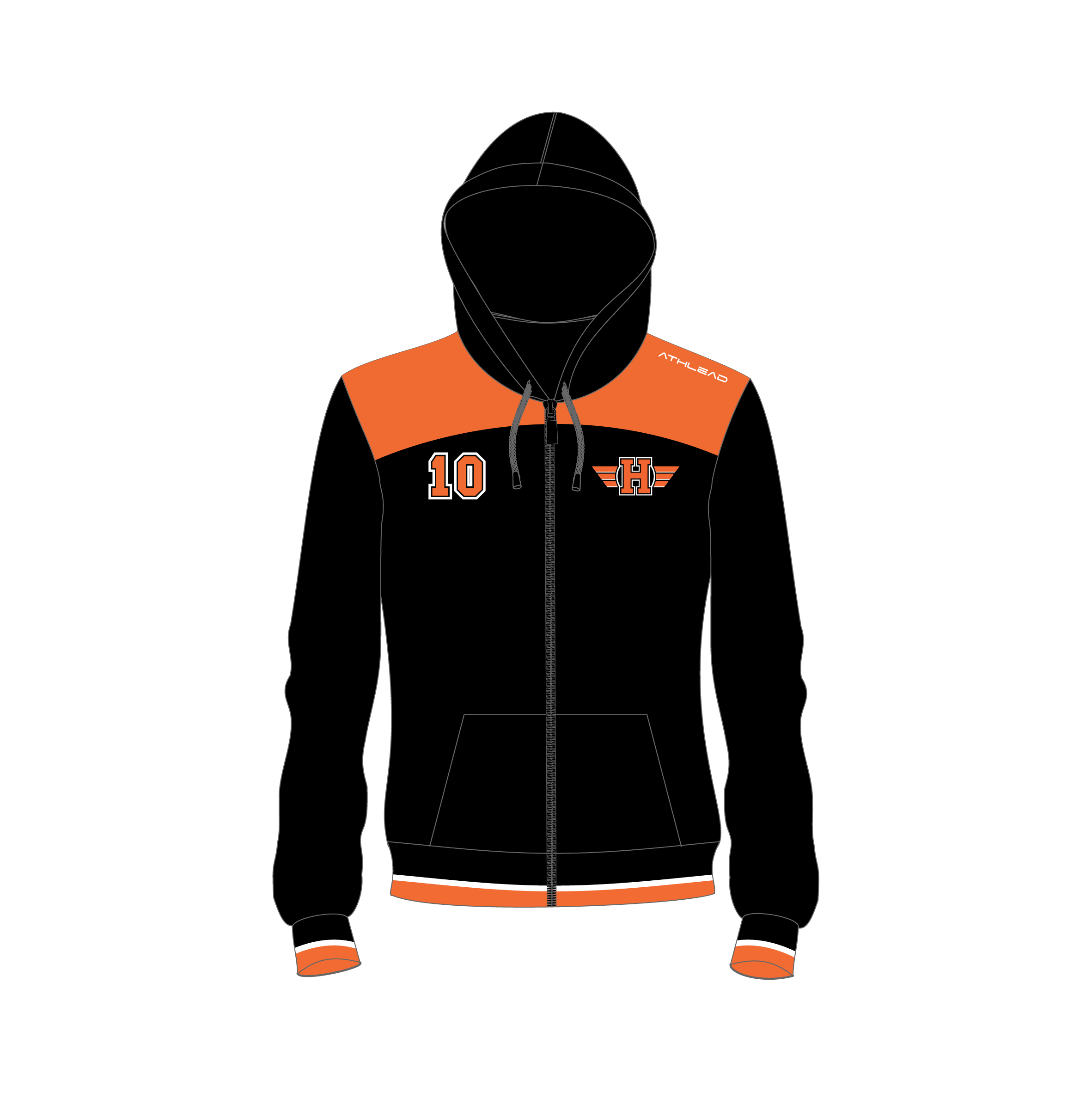 Kids - Hoodie Zip-Up - Hurricanes