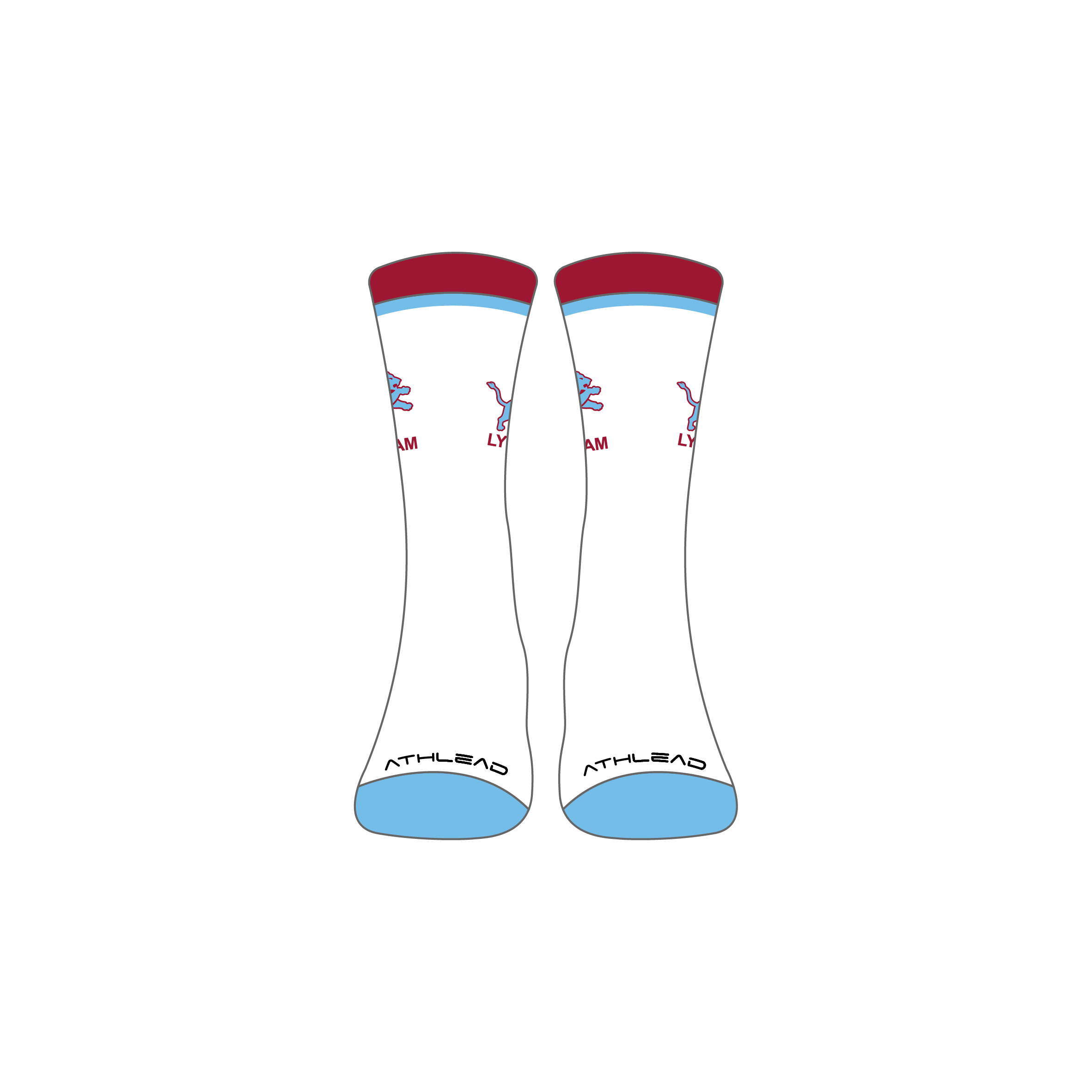 Volleyball Crew Socks - LHS