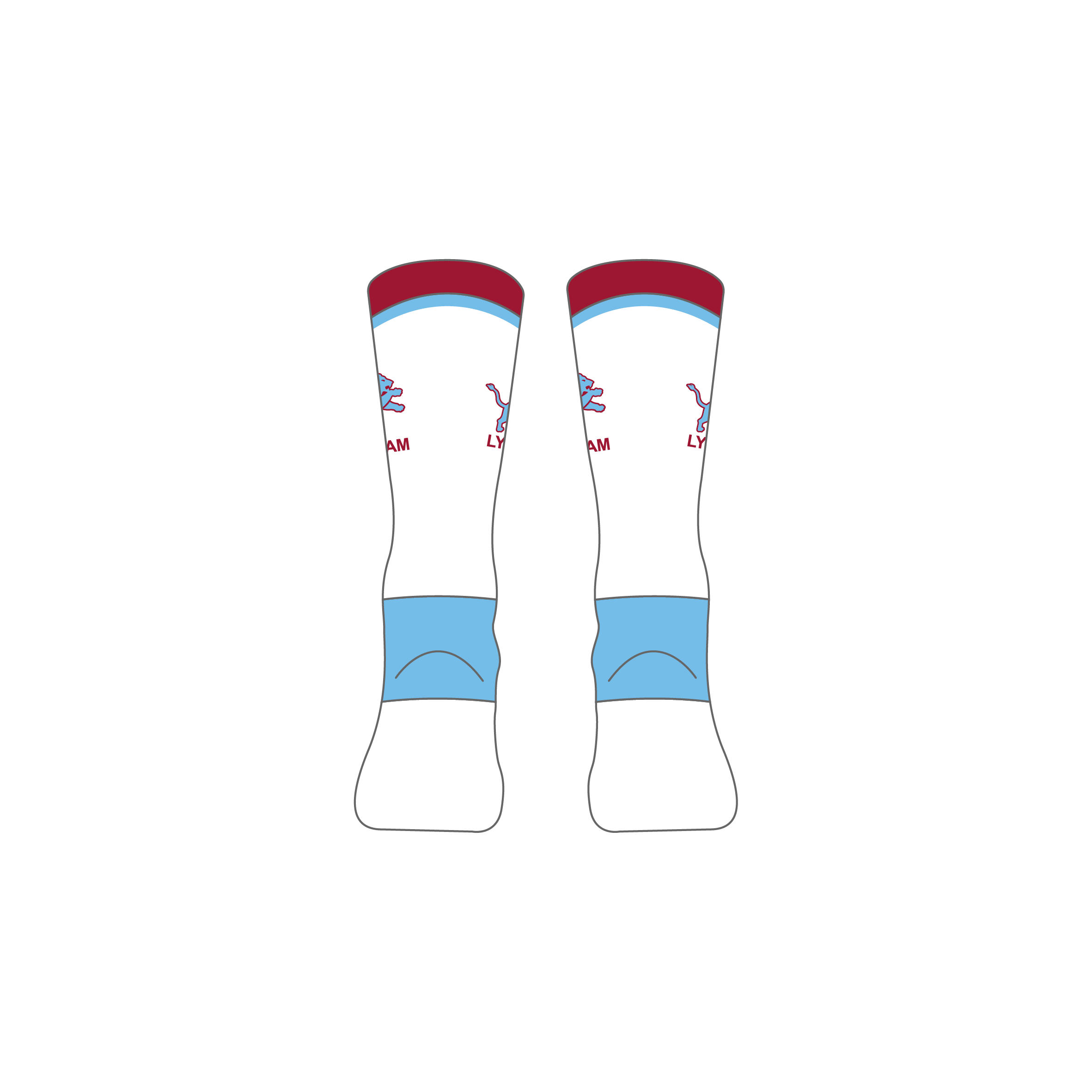 Volleyball Crew Socks - LHS