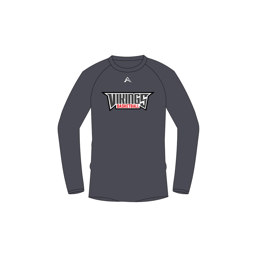 Mens - Long Sleeve Tee - Vikings Basketball