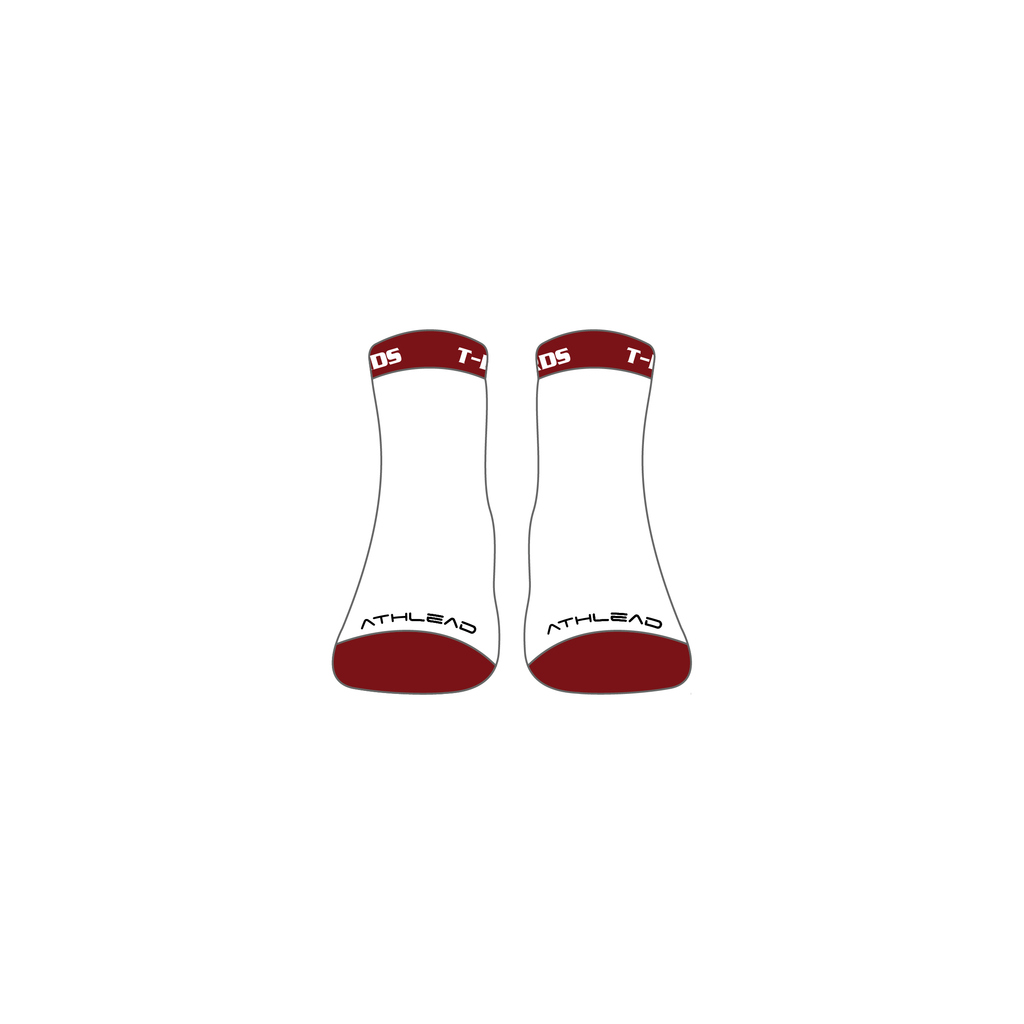 Ankle Socks White/Maroon image 1