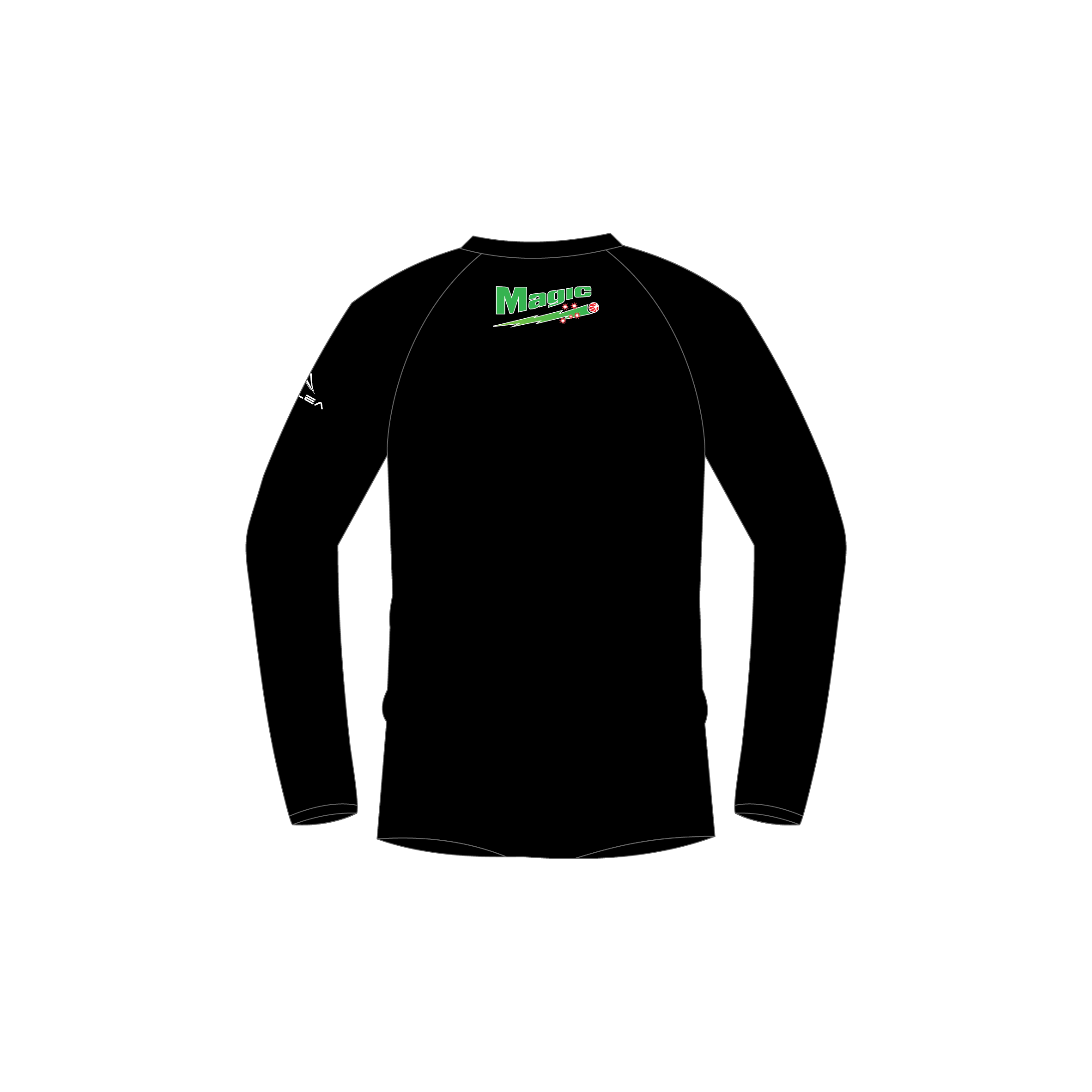 Magic Black Warmup Top image 1