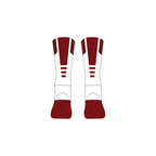 Crew Socks Maroon/White image 2