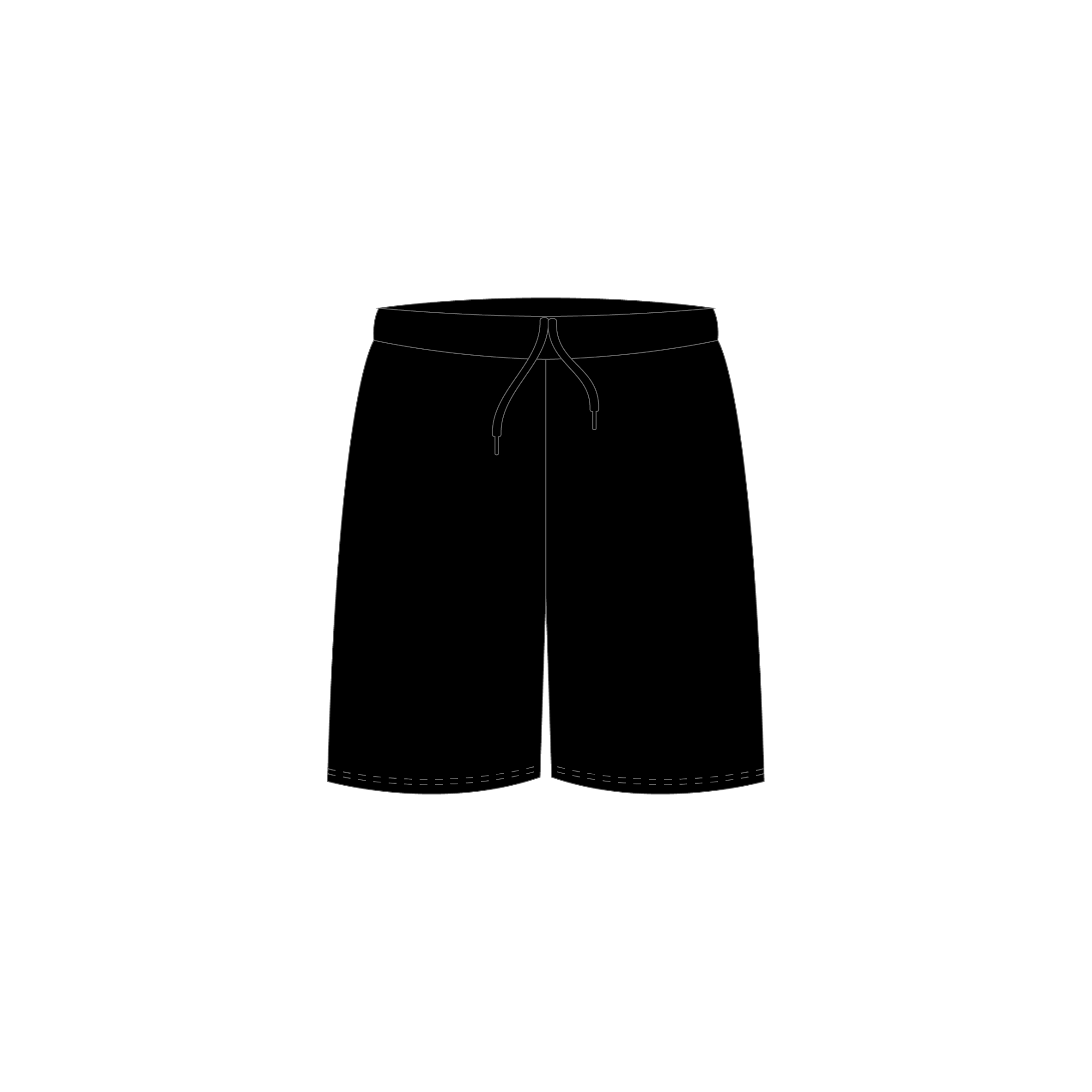 Black Basketball Shorts (Plain) image 1