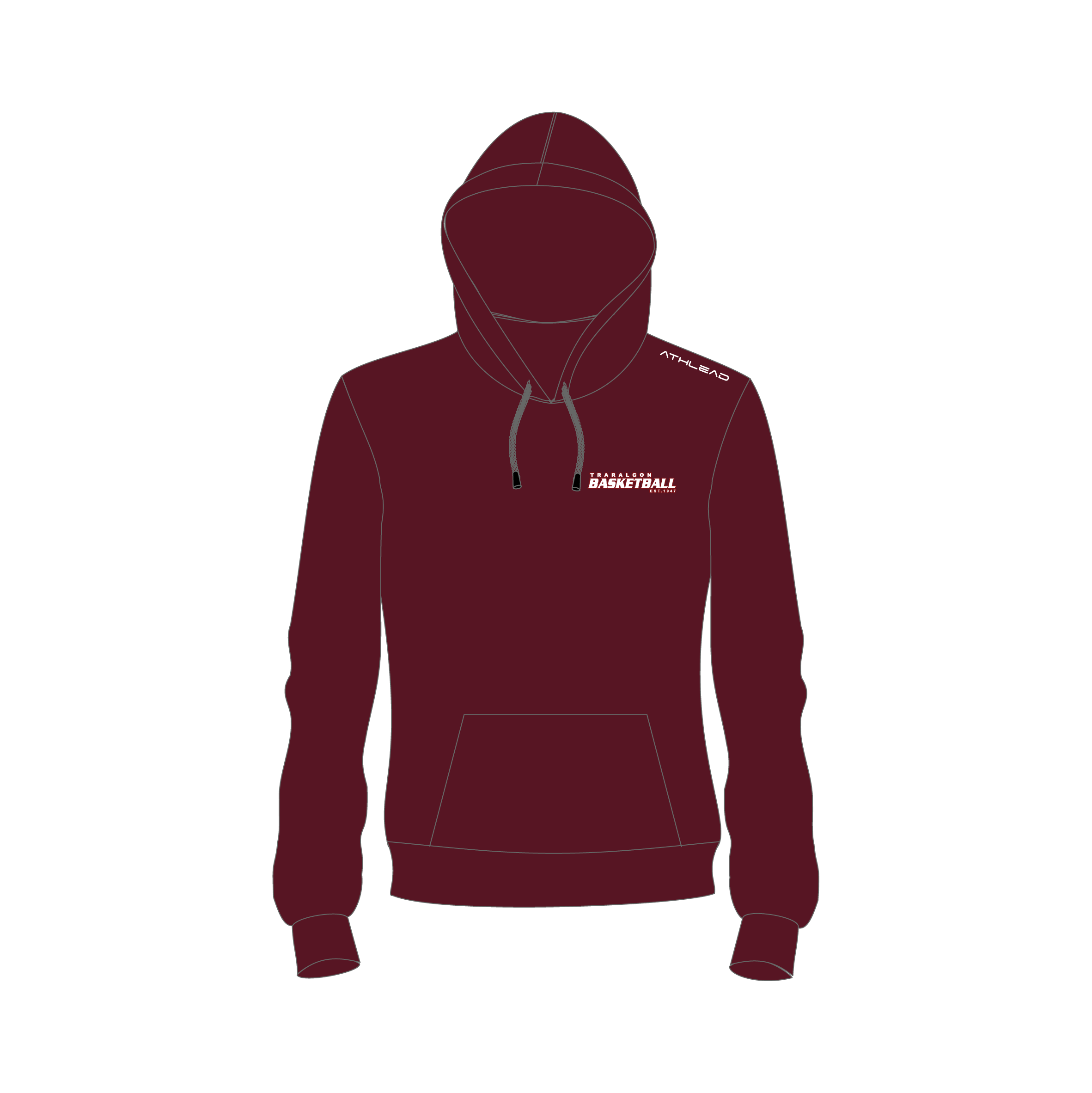 Hoodie (Maroon) - Large Logo image 0