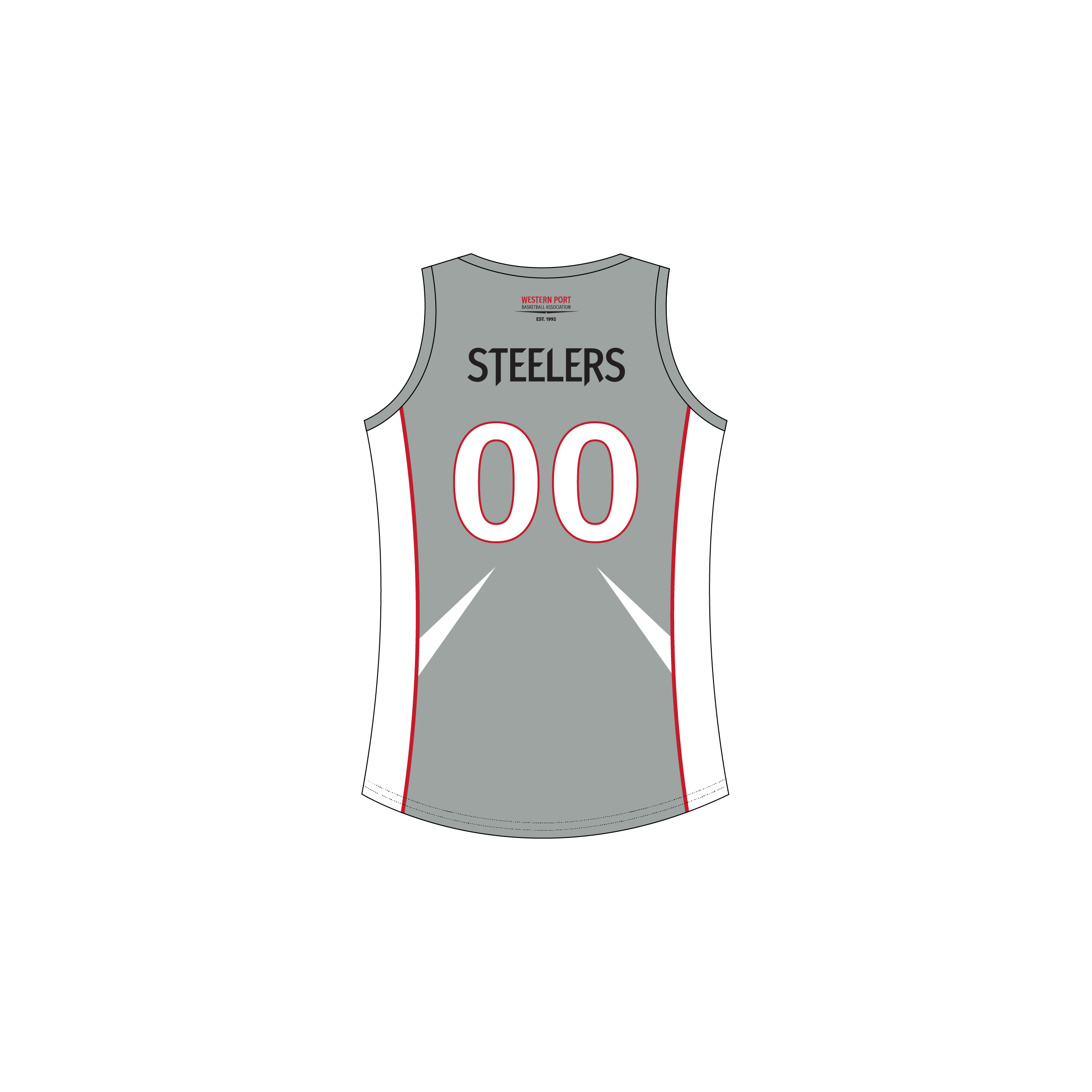 VJBL Steelers Female Playing Singlet image 1