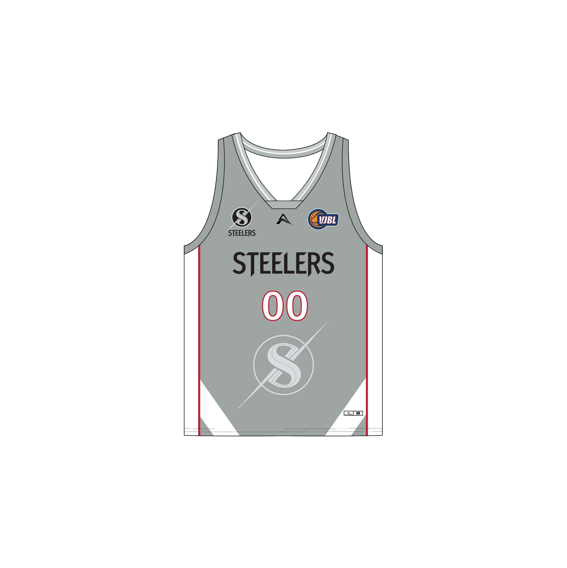 VJBL Steelers Male Playing Singlet image 2